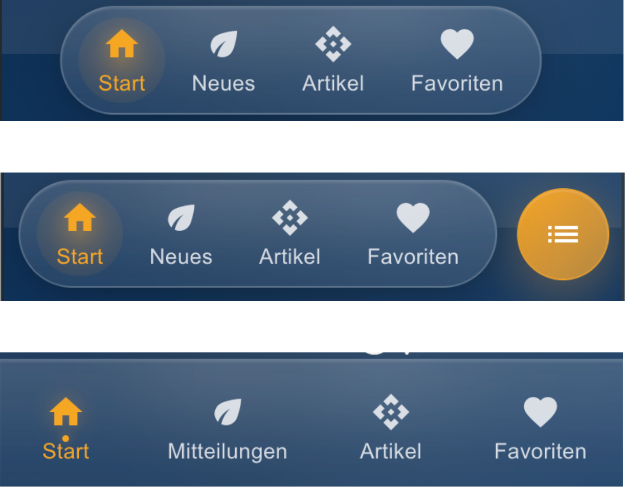 GlassKit Bottom-Bar Styles